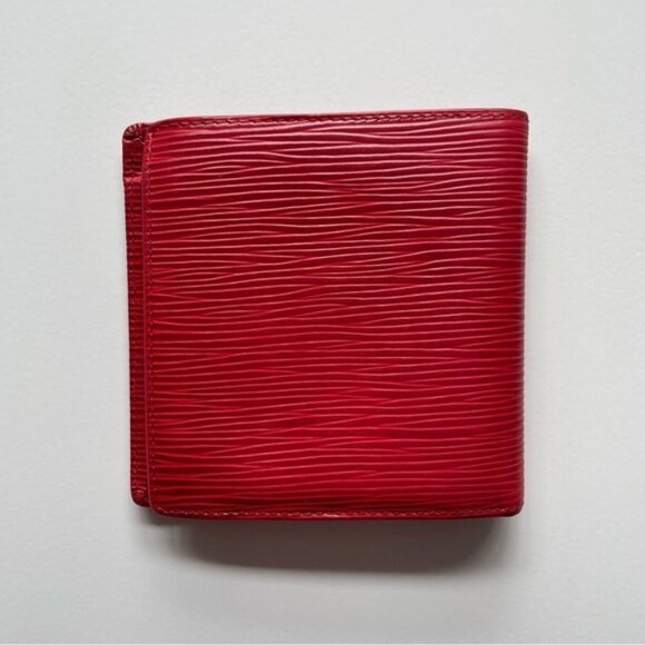 Louis Vuitton Epi Portefeuille Marco Leather Bifold Wallet Red - Picture 3 of 11